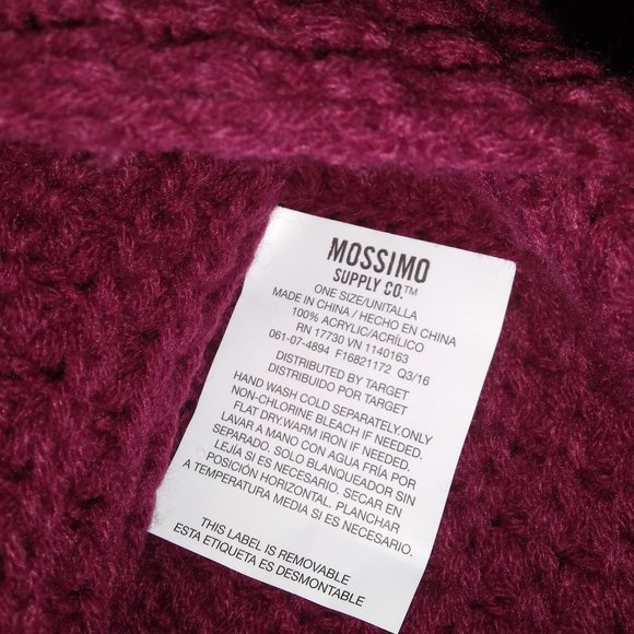 Burgundy Scarf and Head or wristband - Picture 11 of 15